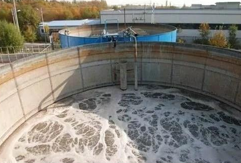 (圖:曝氣池污水泡沫)